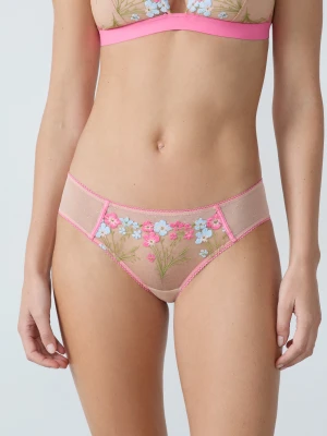 Hipstery z haftem Etam