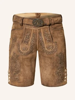 Hirscher Spodnie Skórzane München braun