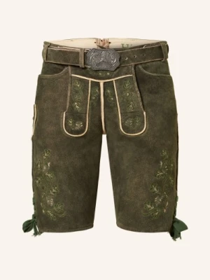 Hirscher Spodnie Skórzane W Stylu Ludowym Bamberg braun