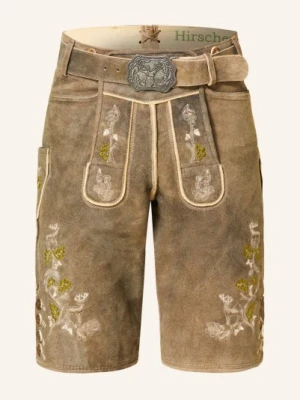 Hirscher Spodnie Skórzane W Stylu Ludowym Freising braun