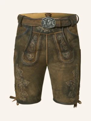 Hirscher Spodnie Skórzane W Stylu Ludowym Kufstein braun