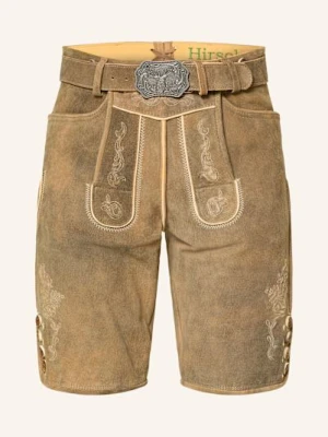 Hirscher Spodnie Skórzane W Stylu Ludowym Neuburg braun