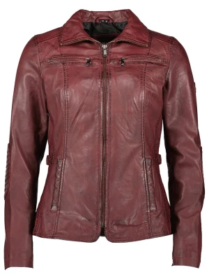 HIS Skórzana kurtka w kolorze bordowym rozmiar: 40