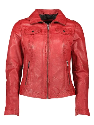 HIS Skórzana kurtka w kolorze czerwonym rozmiar: 46