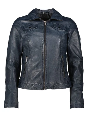 HIS Skórzana kurtka w kolorze granatowym rozmiar: 46