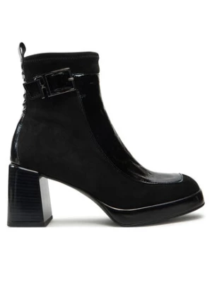 Hispanitas Botki Velour Str-I24 HI243664 Czarny