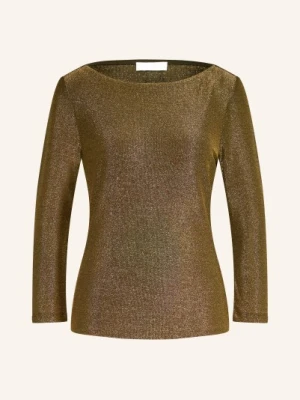 Hobbs Koszulka Sonya Z Rękawami 3/4 I Błyszczącą Przędzą gold