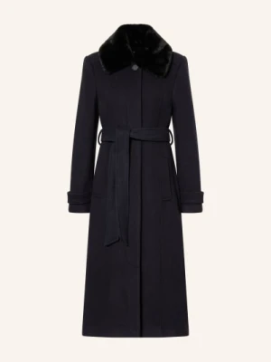 Hobbs Płaszcz Celeste Z Odpinanym Sztucznym Futerkiem blau