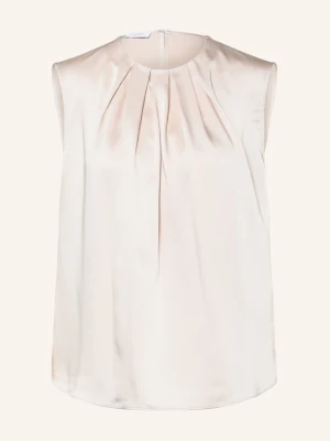 Hobbs Top Koszulowy Rosanne Z Satyny beige
