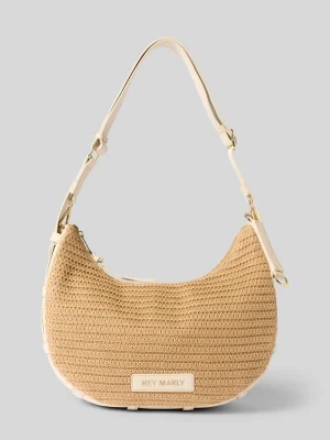 Hobo bag z naszywką z logo model 'Lifetime Sister' Hey Marly