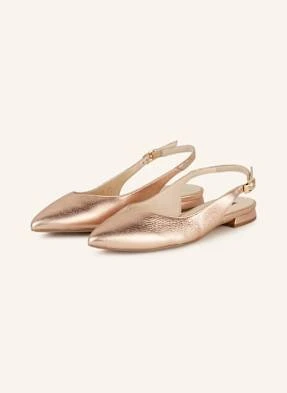 Högl Baleriny Z Odkrytą Piętą rosegold