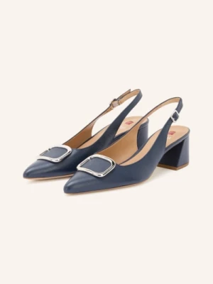 Högl Czółenka Typu Slingback blau