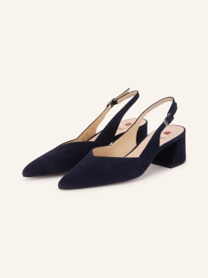 Högl Czółenka Typu Slingback blau GRANATOWY