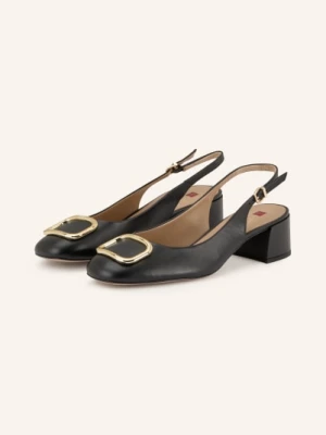 Högl Czółenka Typu Slingback schwarz