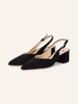 Högl Czółenka Typu Slingback schwarz