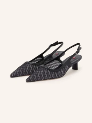 Högl Czółenka Typu Slingback schwarz