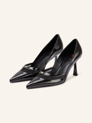 Högl Lakierowane Czółenka schwarz