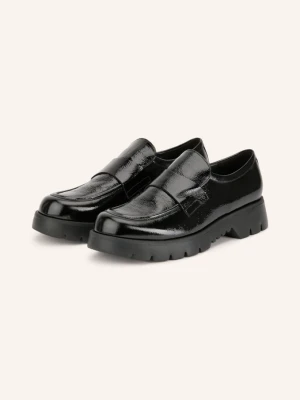 Högl Lakierowane Loafersy Finn schwarz CZARNY