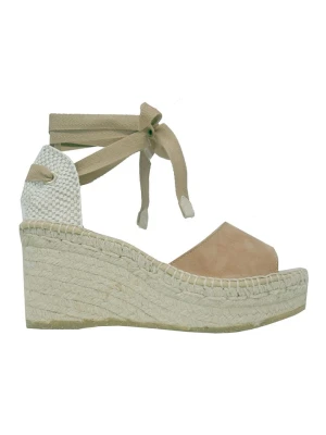 Högl Sandały "Lucca" w kolorze jasnobrązowo-beżowym na koturnie rozmiar: 36