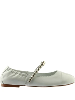 Högl Skórzane baleriny "Sabrina" w kolorze kremowym rozmiar: 41,5