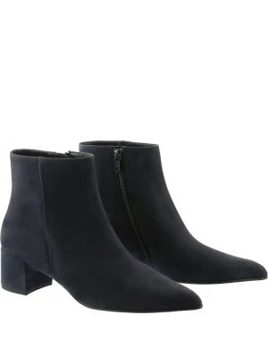 Högl Skórzane botki "Beatrice" w kolorze granatowym rozmiar: 38