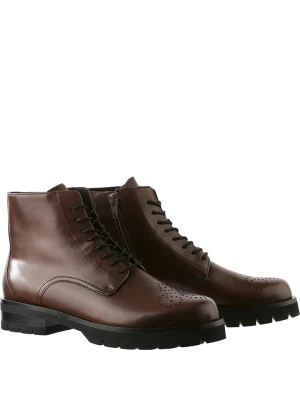 Högl Skórzane botki "Brooklyn" w kolorze brązowym rozmiar: 38