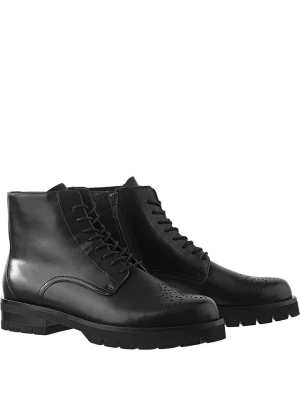 Högl Skórzane botki "Brooklyn" w kolorze czarnym rozmiar: 38,5