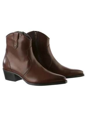 Högl Skórzane botki "Tate" w kolorze brązowym rozmiar: 37