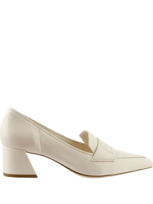 Högl Skórzane czółenka "Tamara" w kolorze kremowym rozmiar: 41