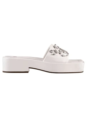 Högl Skórzane klapki "Teresa" w kolorze białym rozmiar: 39