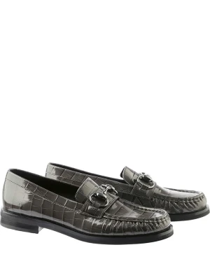 Högl Skórzane mokasyny "Ellis" w kolorze khaki rozmiar: 39