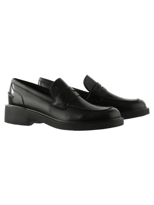 Högl Skórzane slippersy "Lauren" w kolorze czarnym rozmiar: 36