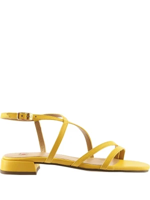 Högl Skórzane sandały "Alba" w kolorze żółtym rozmiar: 38