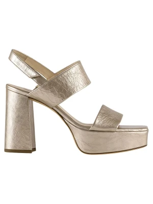 Högl Skórzane sandały "Cindy" w kolorze miedzianym na obcasie rozmiar: 39