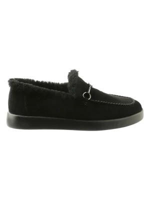 Högl Skórzane slippersy "Dreamy" w kolorze czarnym rozmiar: 38, 5
