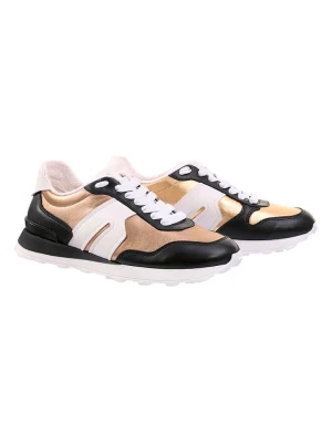 Högl Skórzane sneakersy "Tony" w kolorze złoto-czarnym rozmiar: 40