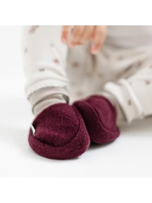 Hofbrucker Wełniane buty w kolorze jagodowym dla dzieci rozmiar: 16/17