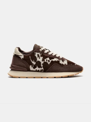 Hoff CITY PRINT BROWN sneakersy damskie zamszowe