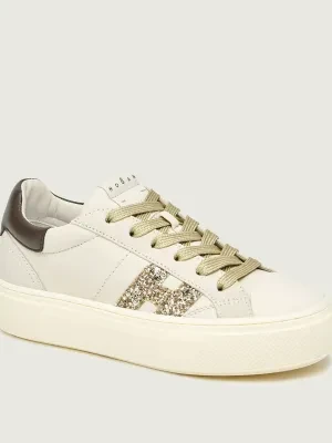 Hogan Skórzane sneakersy H705 ALLACCIATO | zamsz