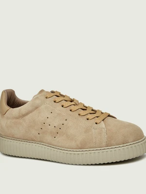 Hogan Sneakersy Allacc | zamsz beżowy