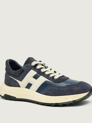 Hogan Sneakersy HOGAN HYPERLIGHT | zamsz | z dodatkiem skóry