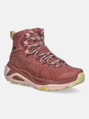 Hoka buty Kaha 3 GTX damskie kolor czerwony ocieplone 1162531