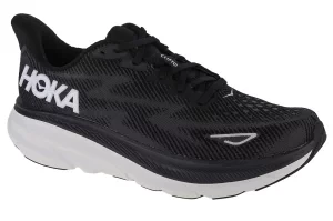 Hoka M Clifton 9 1127895-BWHT, Męskie, Czarne, buty do biegania, tkanina, rozmiar: 41 1/3