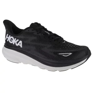 Hoka M Clifton 9 1127895-BWHT, Męskie, Czarne, buty do biegania, tkanina, rozmiar: 46 2/3