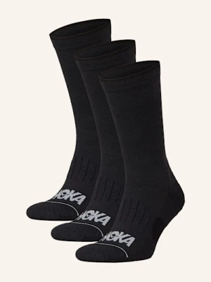 Hoka Skarpety Do Biegania U Crew Run, 3 Szt. schwarz