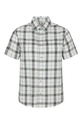 Holiday- męska koszula bawełniana z krótkim rękawem - Biały Mountain Warehouse