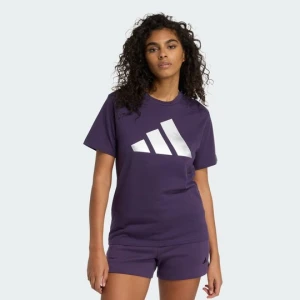 Holiday Metallic Graphic T-Shirt Adidas Aurora Plum