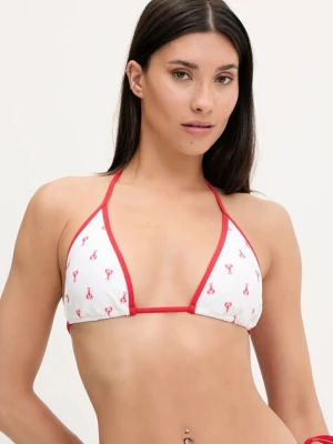 Hollister Co. biustonosz kąpielowy kolor biały lekko usztywniona miseczka KI311-5157