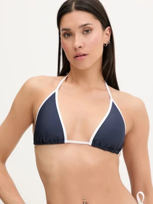 Hollister Co. biustonosz kąpielowy kolor granatowy lekko usztywniona miseczka KI311-5157