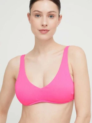 Hollister Co. biustonosz kąpielowy kolor różowy lekko usztywniona miseczka